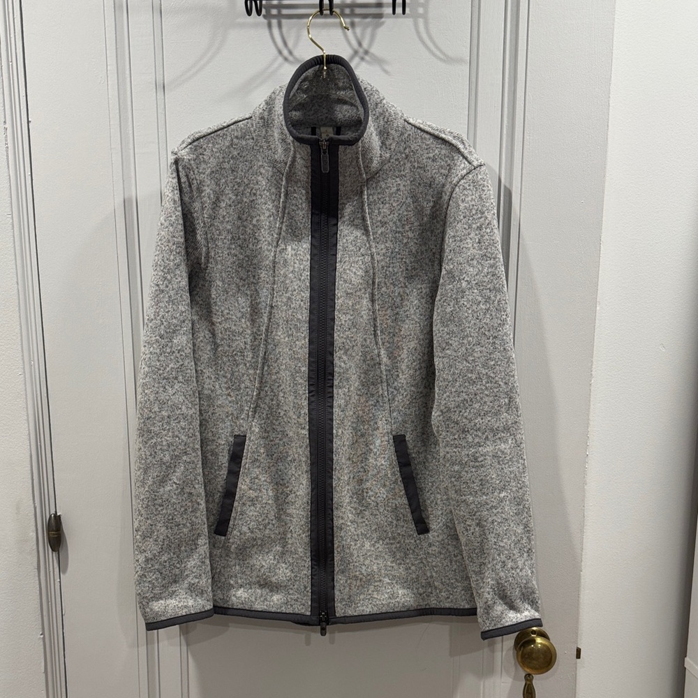 Lululemon Athletica Heathered Gray Zip-Up Jacket